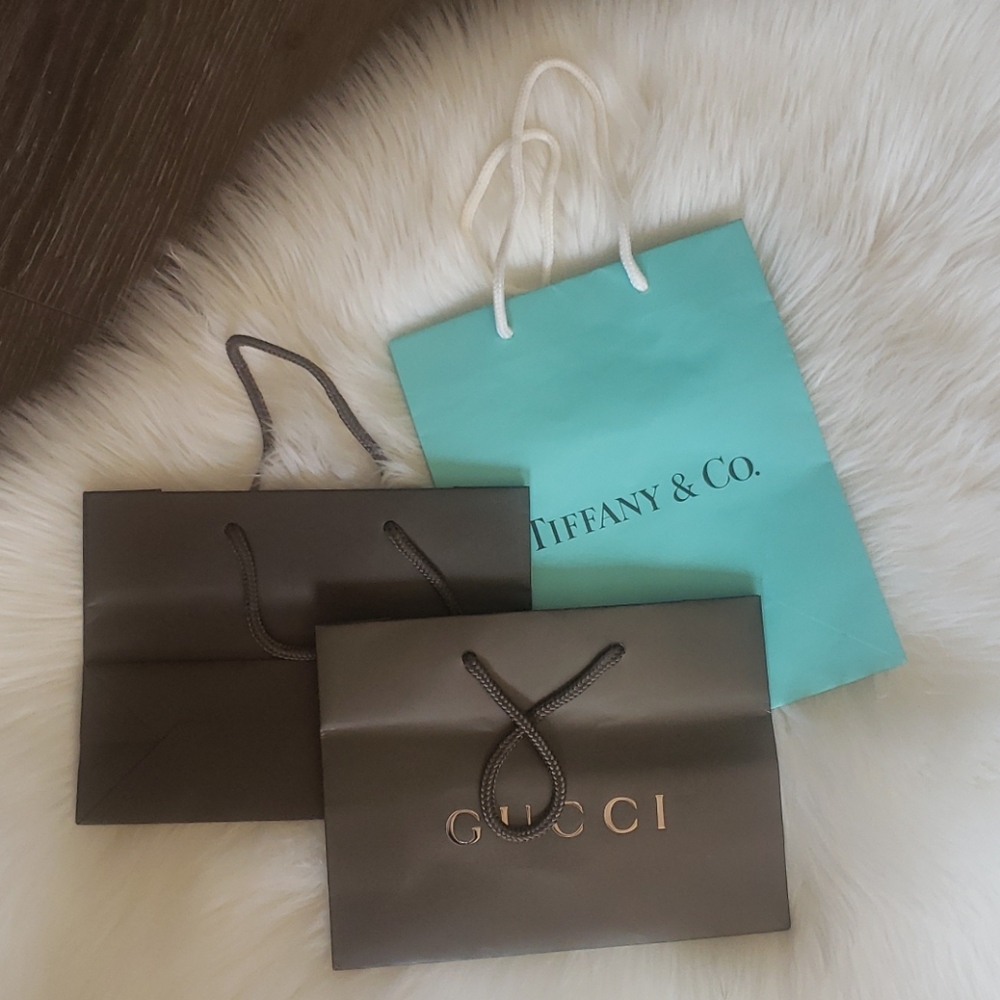 Small gucci bags and Tiffany bag